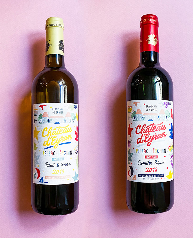 freelance illustration design wine labels