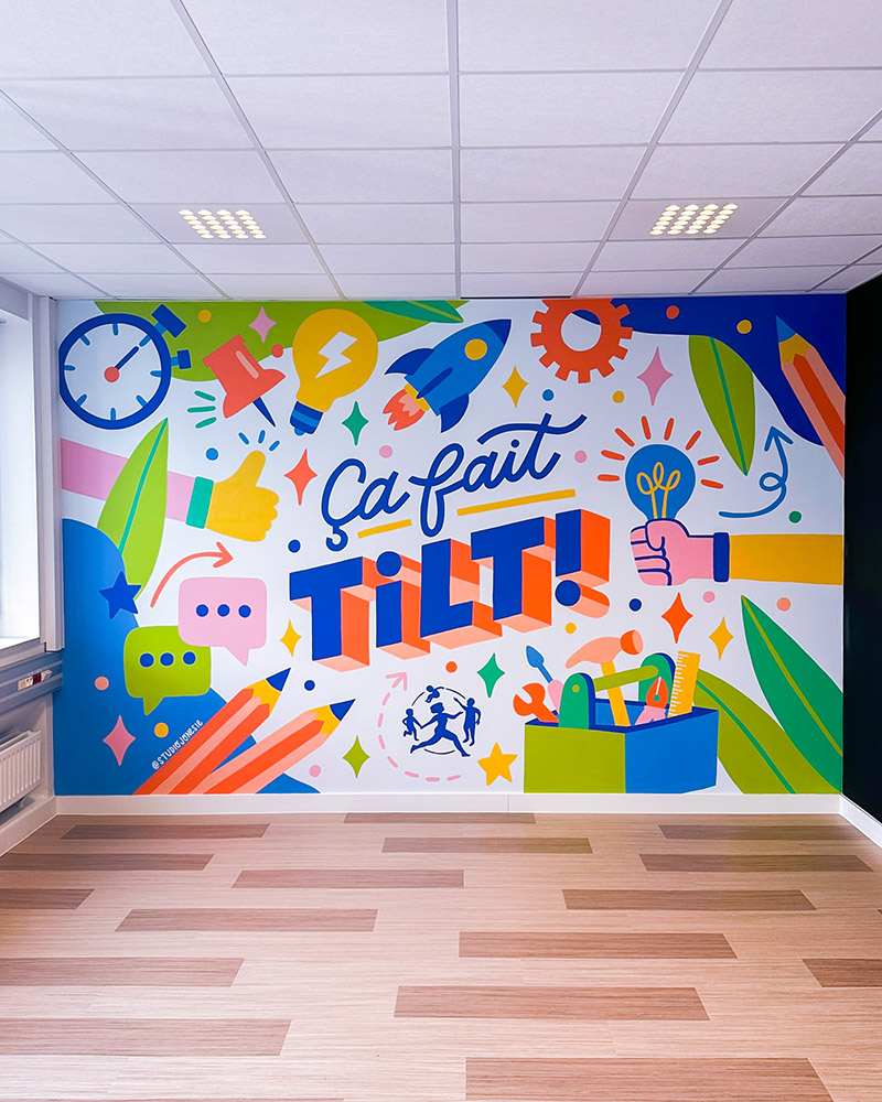 CPAM Salle De R union Studio Jonesie Artiste Et Illustratrice Paris