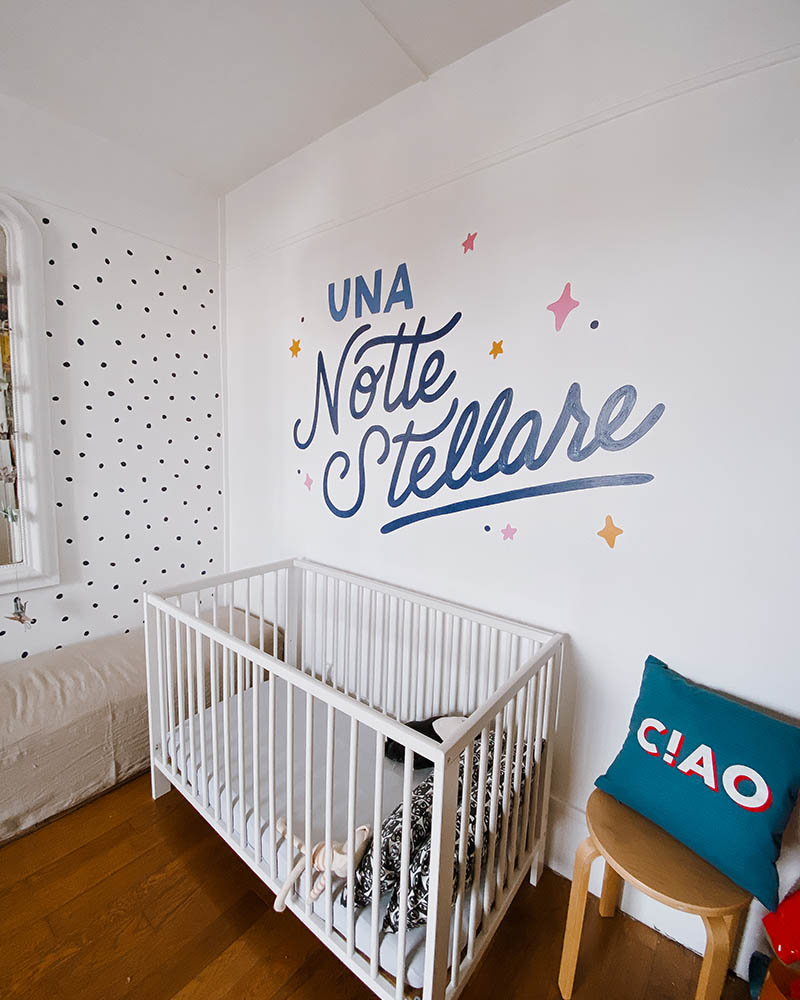 mural in baby's room
