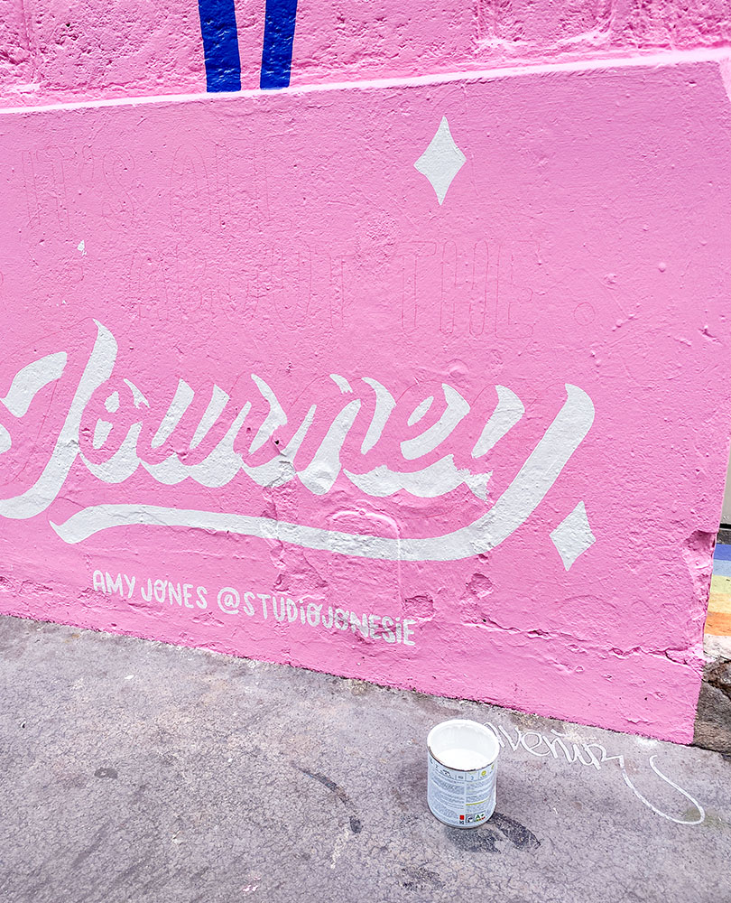 paris street art journey in progress mural