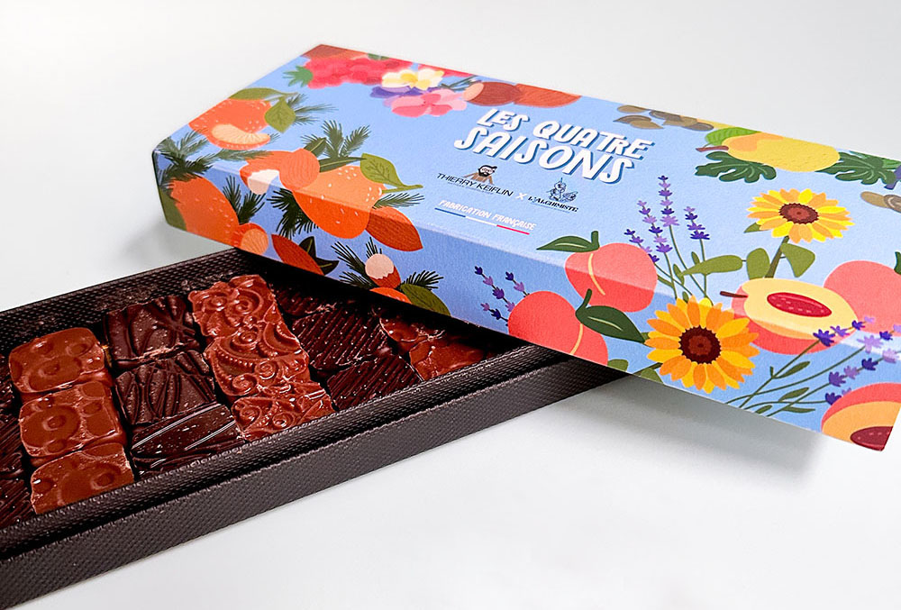 illustration and packaging design chocolat freelance