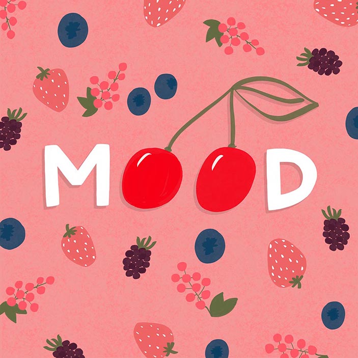 brand content design paris illustration fruit mood
